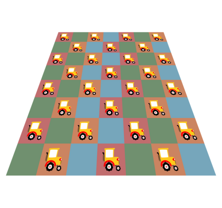 Drugi vinil podovi uzorka traktora - TenStickers