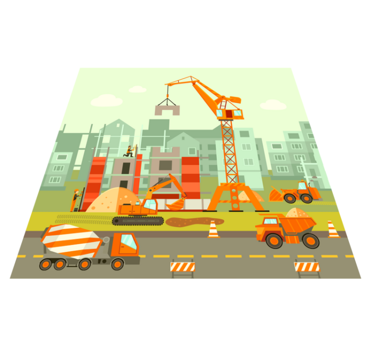 Vinil podovi djeca građevinsko igralište - TenStickers