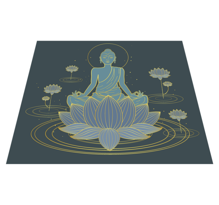 Vinil podovi mandala meditativni buda - TenStickers