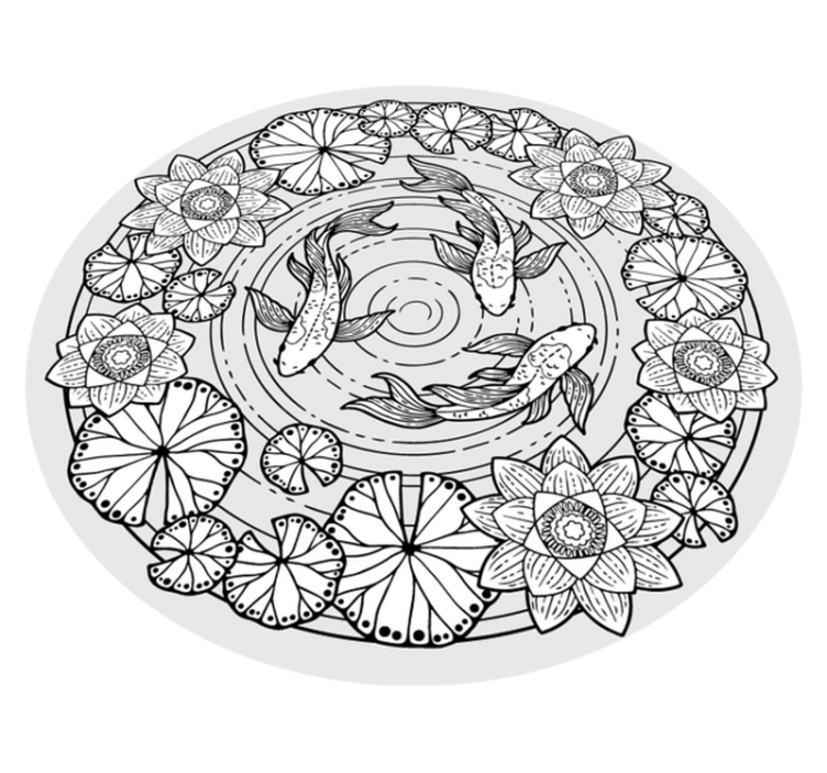 Vinil podovi životinja koi riba vedrina - TenStickers