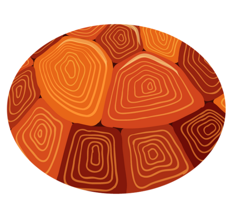 Kornjača kućni print životinjski print vinil tepih - TenStickers