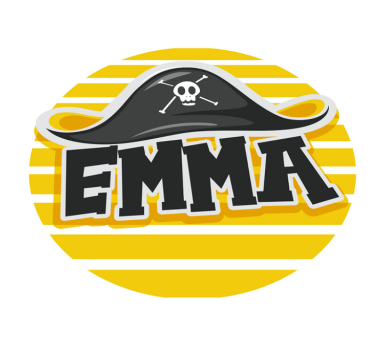 Vinil podovi s imenima gusarske tematike - TenStickers