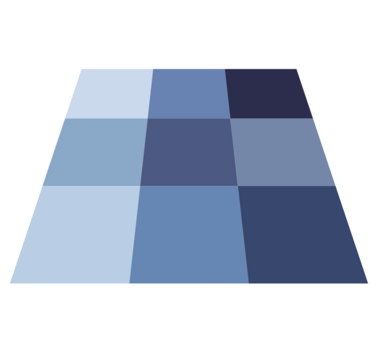 Vinil podovi geometrijski plavi karirani uzorak - TenStickers