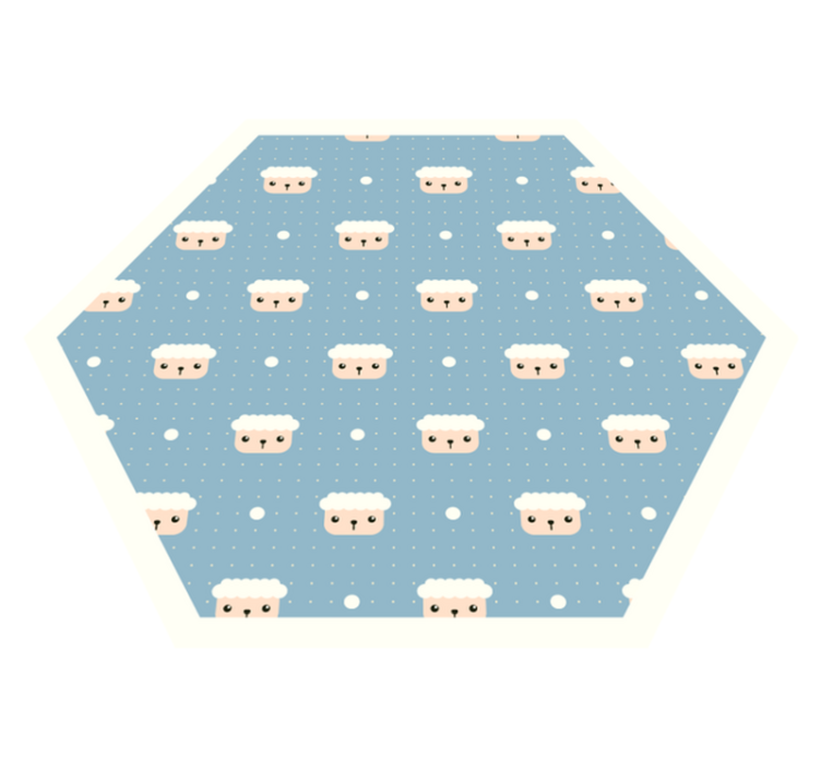 Ovčji polka dot animal tepih - TenStickers