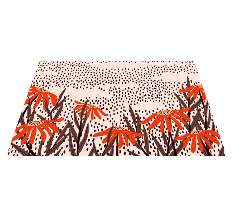 Vinil podovi spavaća soba cvjetne mrlje spokoj - TenStickers