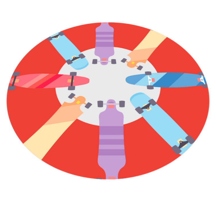 Vrste skateboard teen vinil prostirka - TenStickers