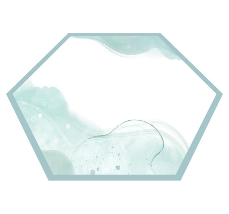 Vinil podovi minimalistički mekani tirkizni vrtlozi - TenStickers