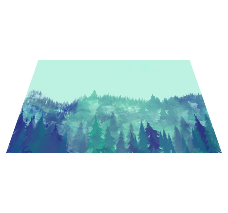 Vinil podovi priroda bujna zelena šuma - TenStickers