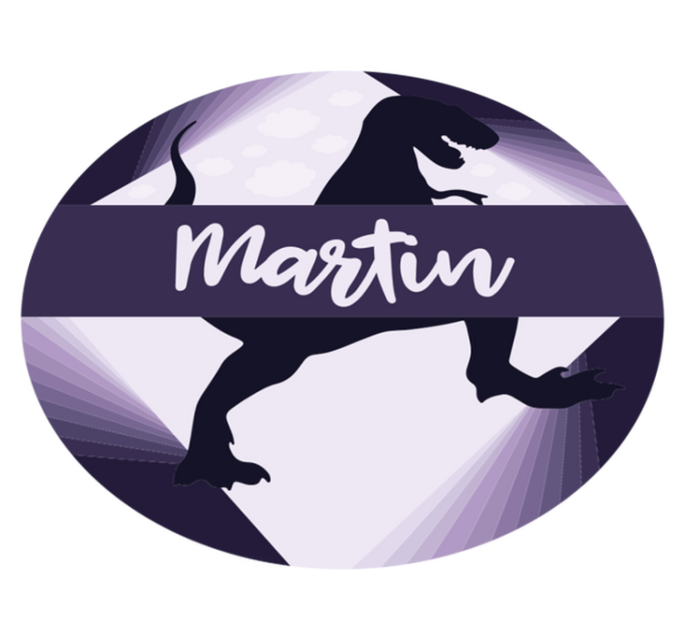 Drugi vinil podovi velociraptor s imenom - TenStickers