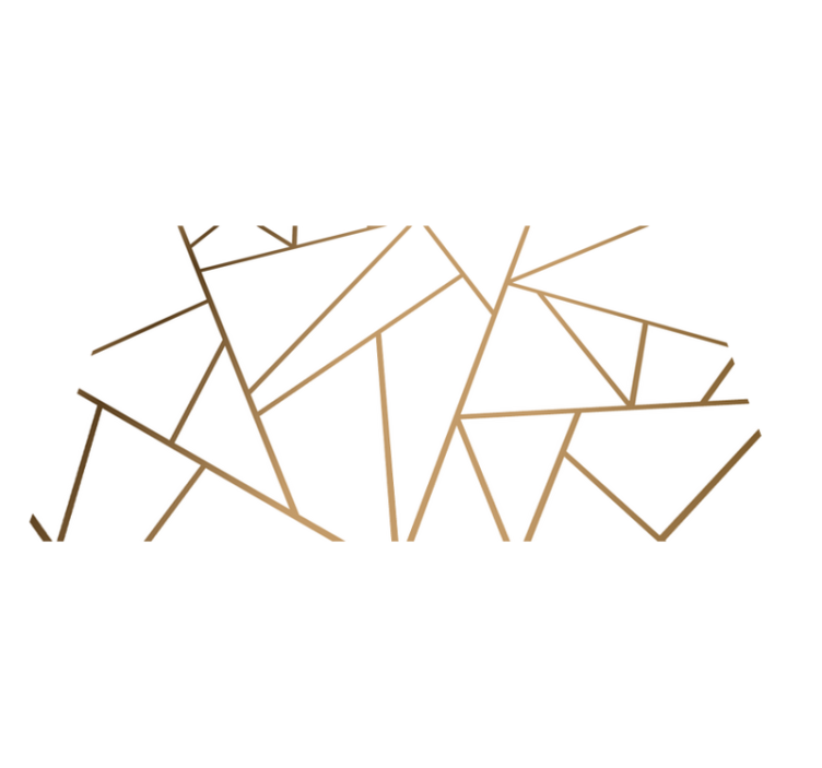 Mramor geometrijski oblici kuhinjski vinil tepih - TenStickers