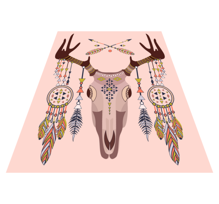 Plemenski jelen lubanja vinil prostirka - TenStickers