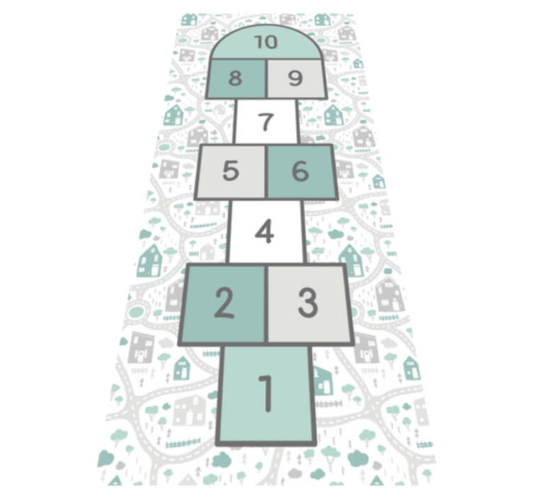 Vinil podovi igre igralište za skakanje - TenStickers