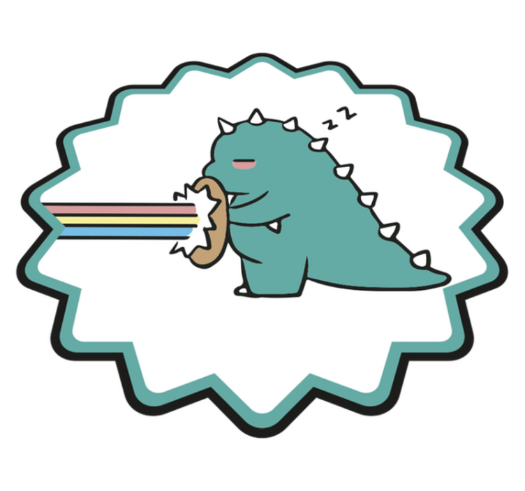 Drugi vinil podovi dah dinosaura u dugi - TenStickers