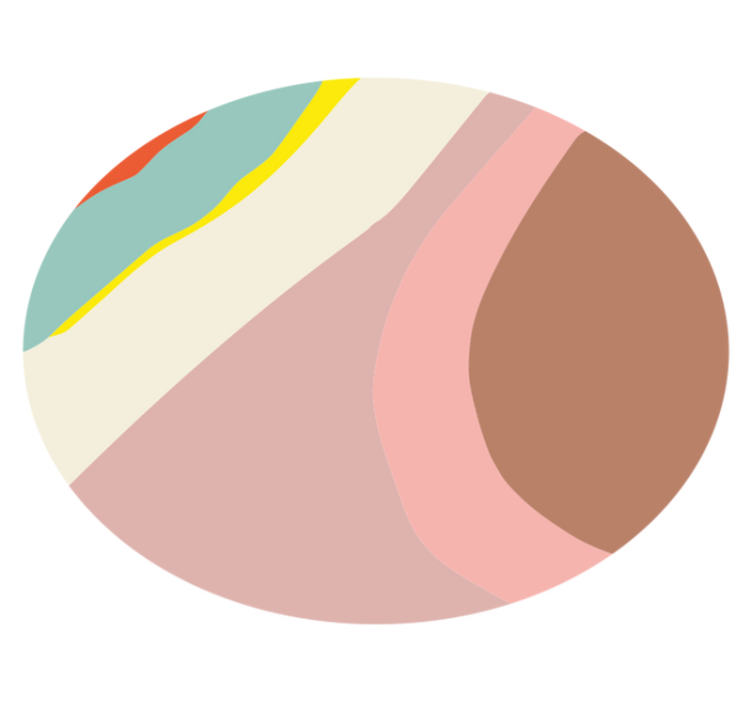 Vinil podovi kružni nježne struje nijansi - TenStickers