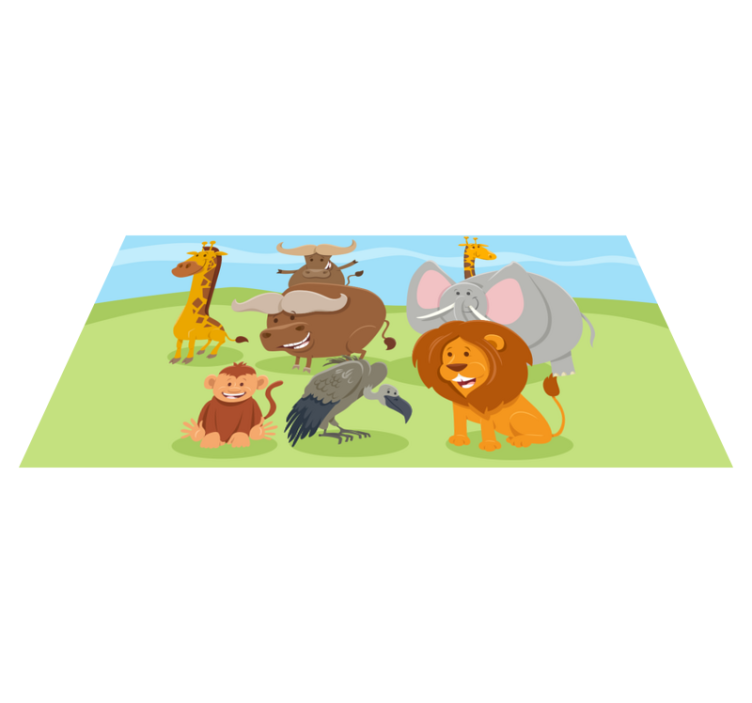 Drugi vinil podovi šarmantna stvorenja prijatelji - TenStickers