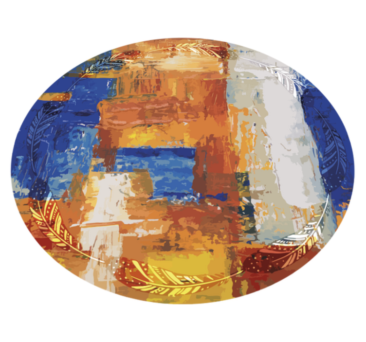 Boho apstraktni ojađeni tepih moderni tepih - TenStickers