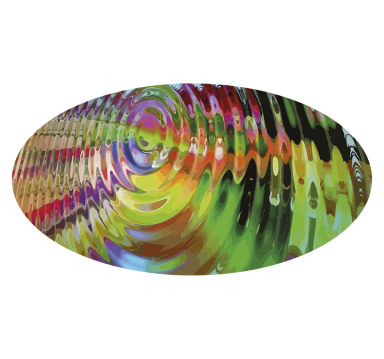 Vinil podovi druge teksture šareni uzorak valova - TenStickers