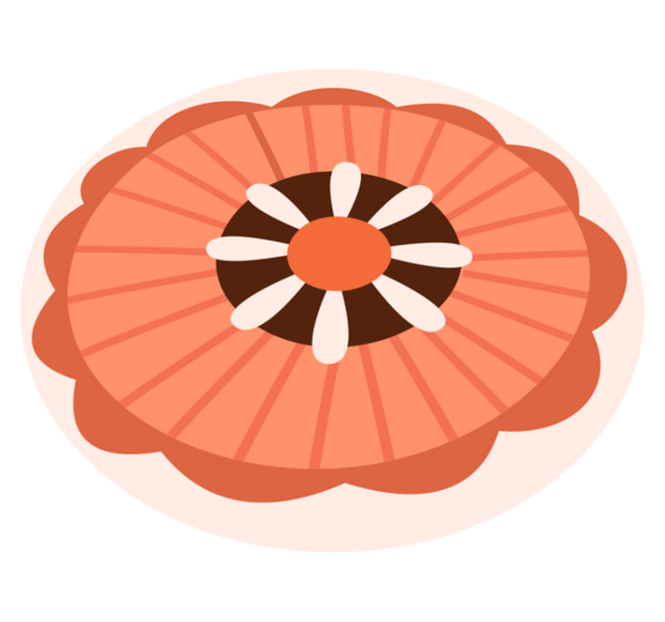 Vinil podovi cvijeće i biljke cvjetni kružni element - TenStickers