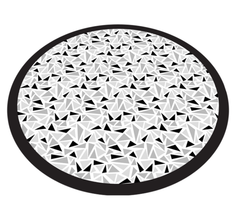 Vinil podovi geometrijski crni i sivi trokuti - TenStickers