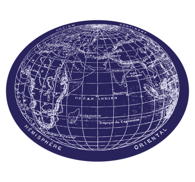 Vinil podovi spavaća soba prikaz karte svijeta - TenStickers