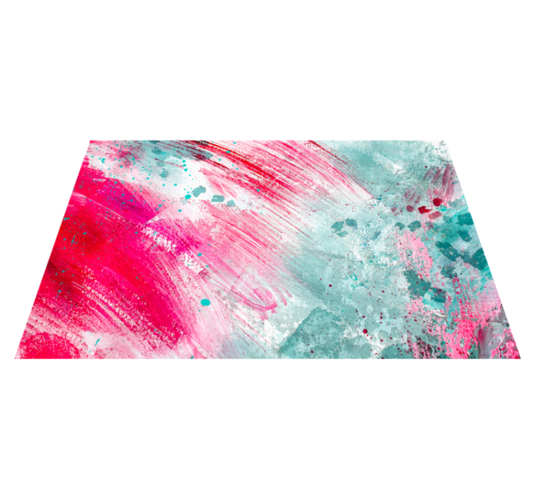Drugi vinil podovi abstract pink splash - TenStickers