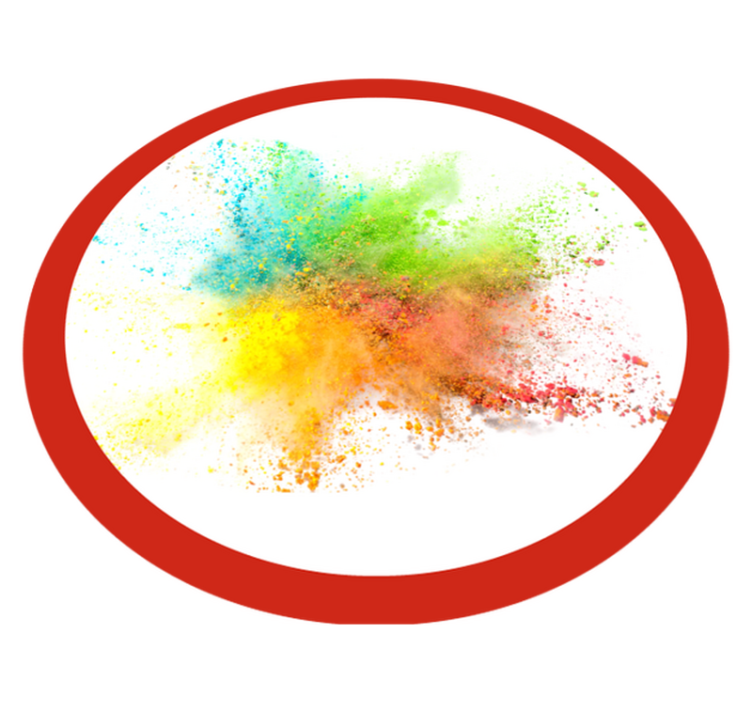 Praškasta boja šareni tepih za spavaću sobu - TenStickers