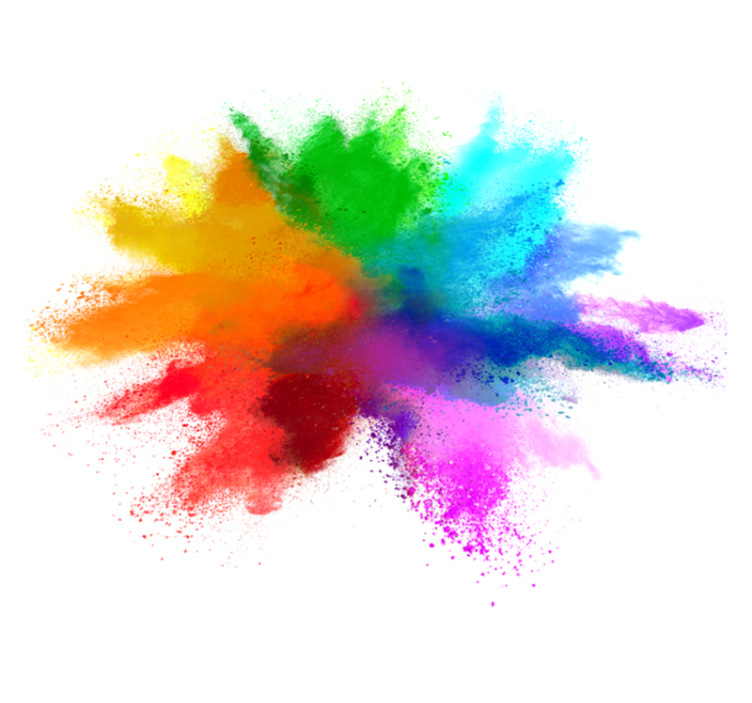 Eksplozija boja moderni vinil prostirka - TenStickers