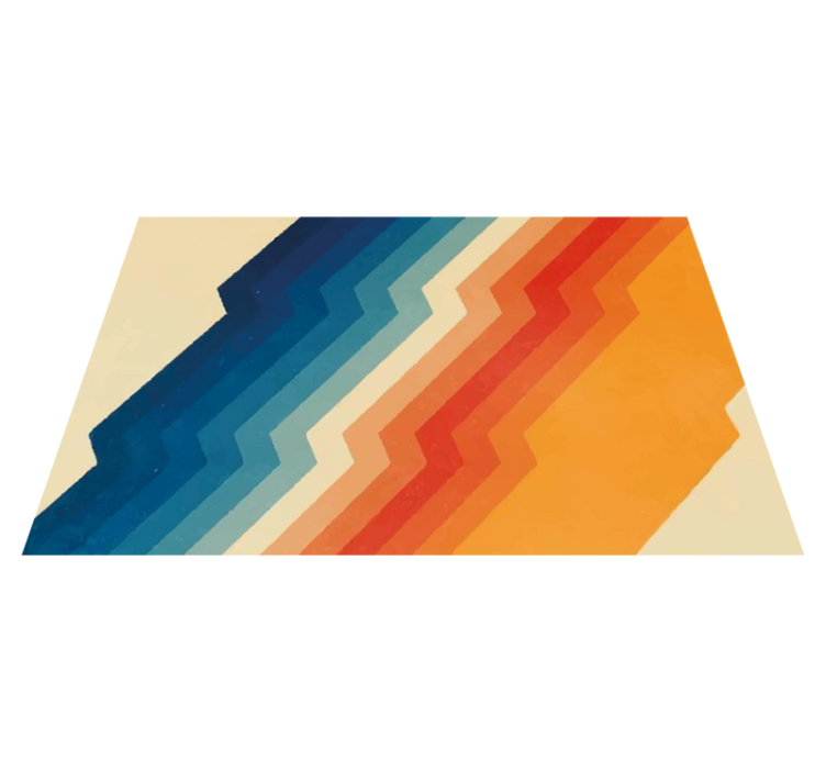 Vinil podovi dnevna soba dinamični cik-cak - TenStickers