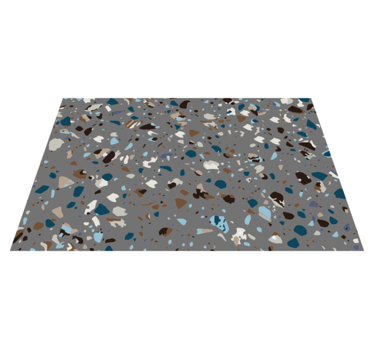Mramorni vinilni tepih terrazzo pebble blended - TenStickers