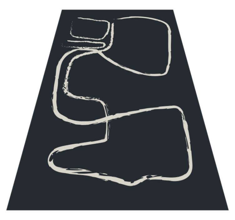 Vinil podovi minimalistički apstraktni linijski uzorci - TenStickers