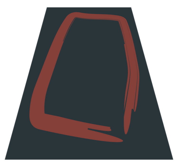 Vinil podovi dnevna soba elegantan apstraktni oblik - TenStickers