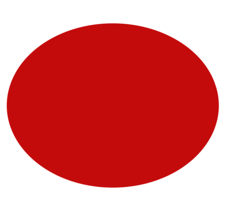 Vinil podovi kružni puni crveni krug - TenStickers