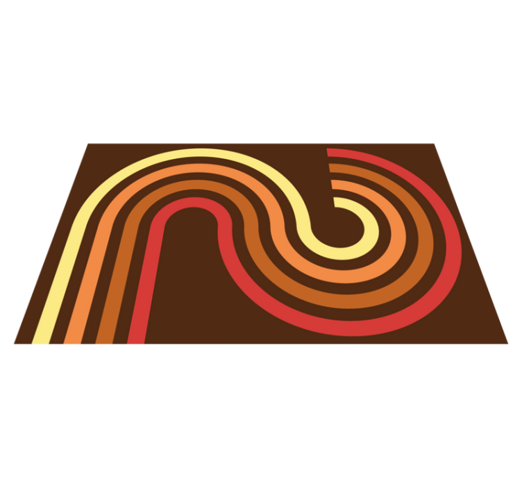 Vinil podovi berba retro pruge - TenStickers