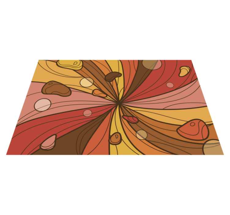 Vinil podovi berba vrtložni cvijet - TenStickers