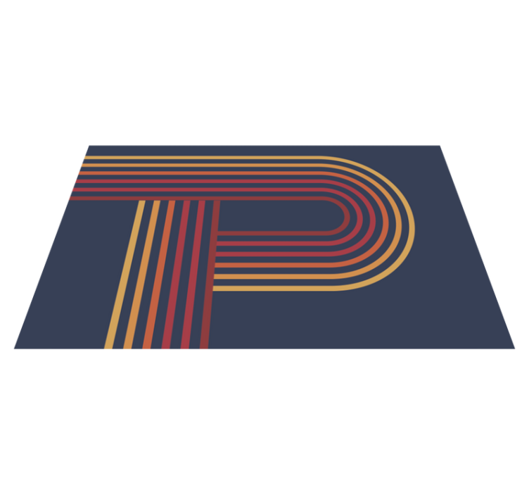 Vinil podovi geometrijski šareni linijski sloj - TenStickers