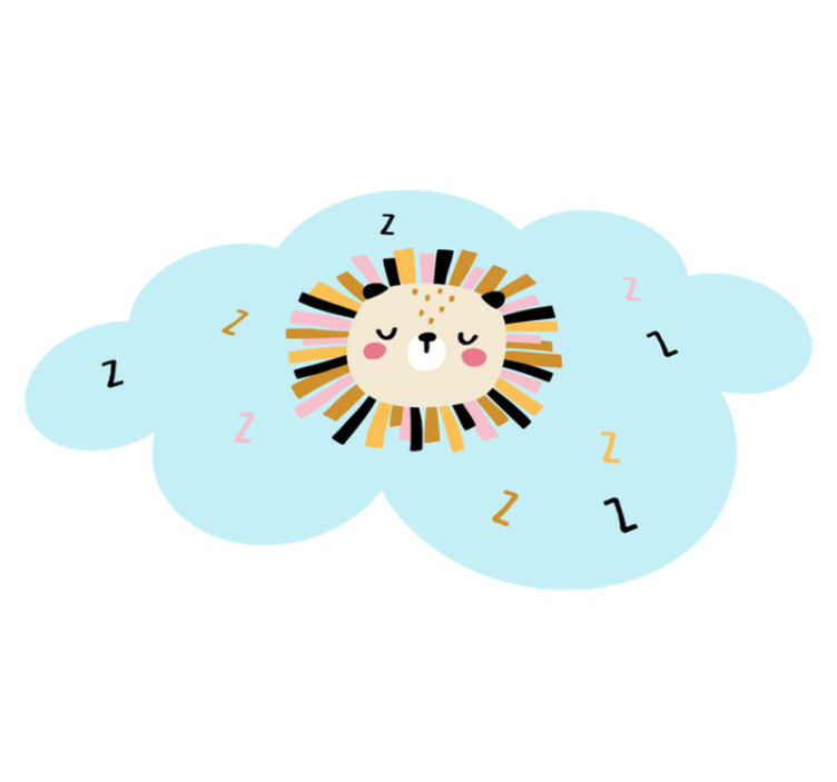 Djeca pospani lav djeca vinil prostirka - TenStickers