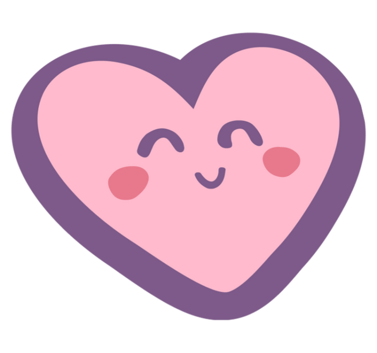 Vinil podovi djeca sretan oblik srca - TenStickers