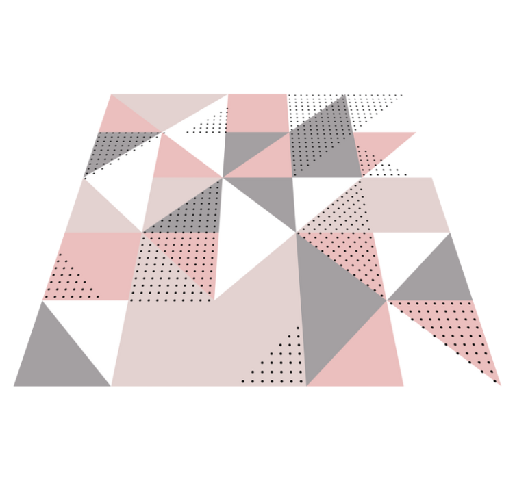 Vinil podovi geometrijski trokutasti segmenti u boji - TenStickers