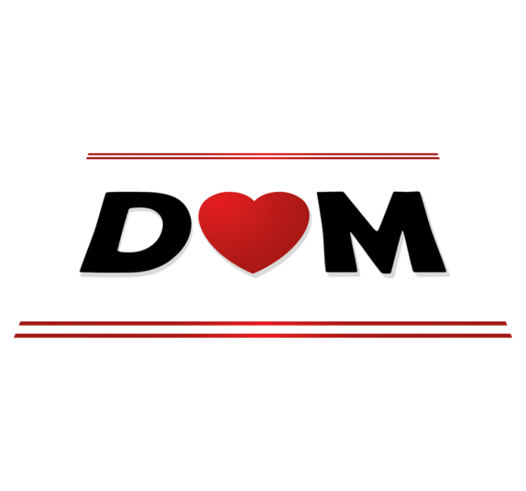 Vinil podovi s imenima prilagođeni inicijali para - TenStickers