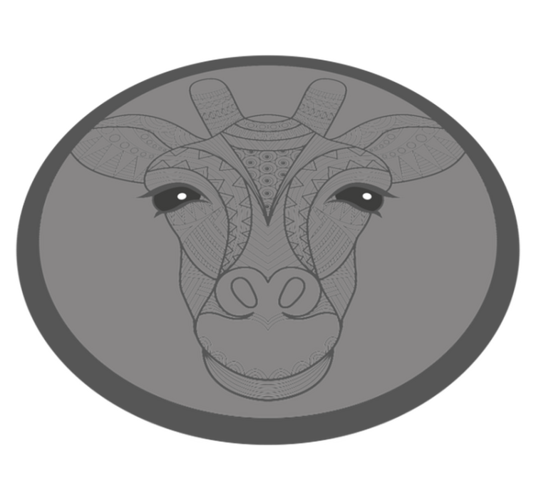 Vinil podovi životinja dizajn sive žirafe - TenStickers