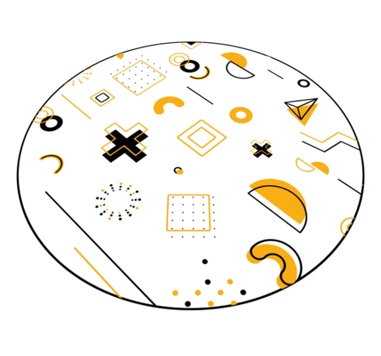 Vinil podovi geometrijski moderni matematički oblici - TenStickers