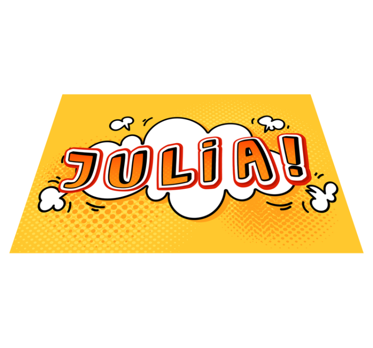 Superherojski strip učinak personalizirana prostirka - TenStickers