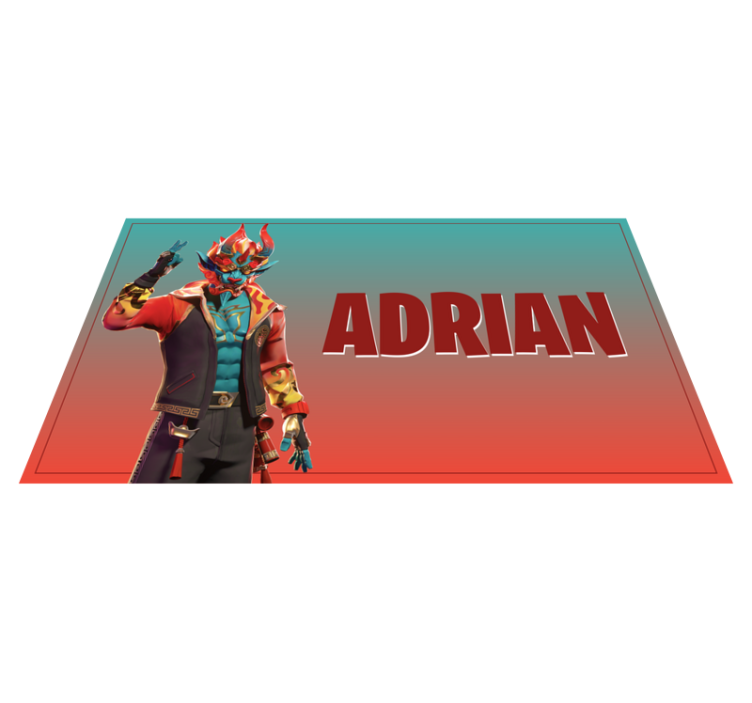 Vinil podovi tinejdžeri lik iz igre s imenom - TenStickers