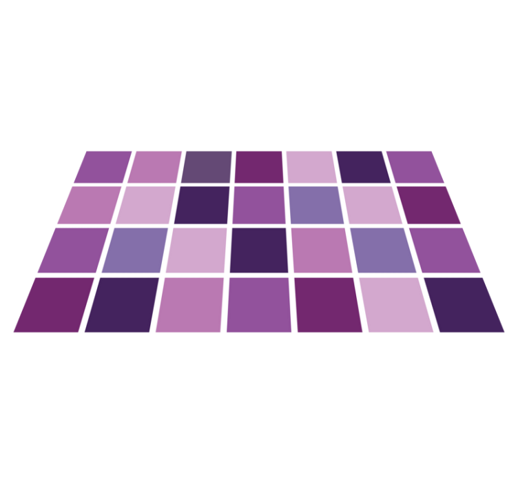 Vinil podovi za kupatilo mreža ljubičaste boje - TenStickers