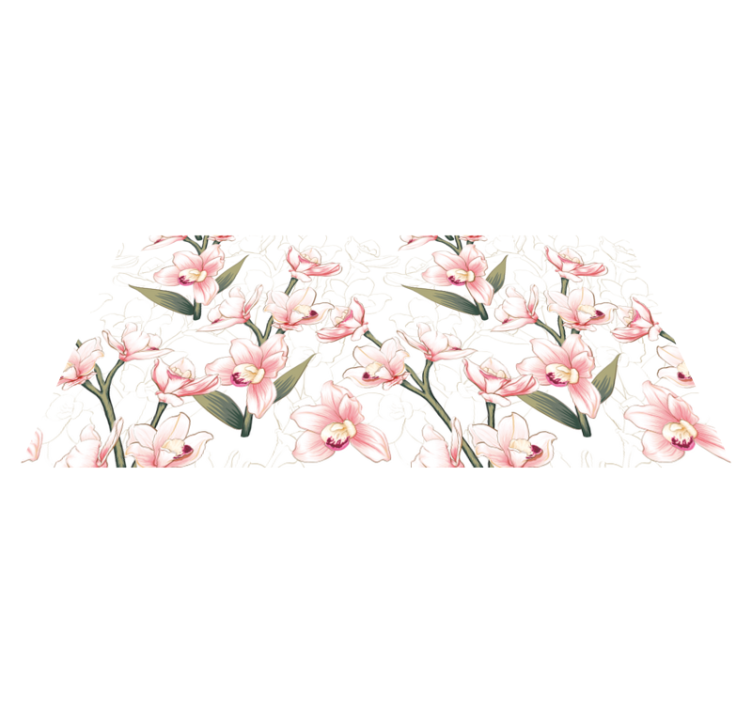 Vinil podovi cvijeće i biljke nježan cvjetni uzorak - TenStickers