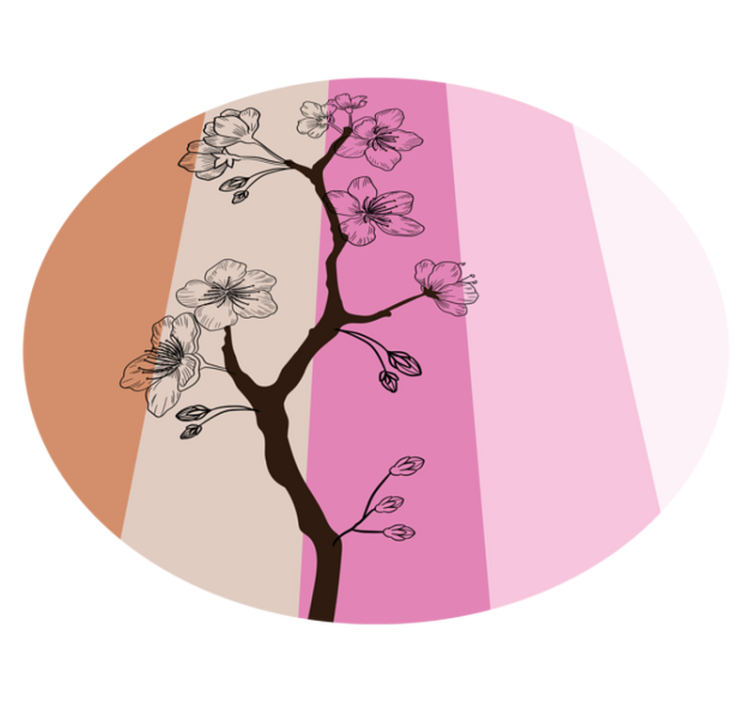 Vinil podovi cvijeće i biljke elegancija cvijeta trešnje - TenStickers