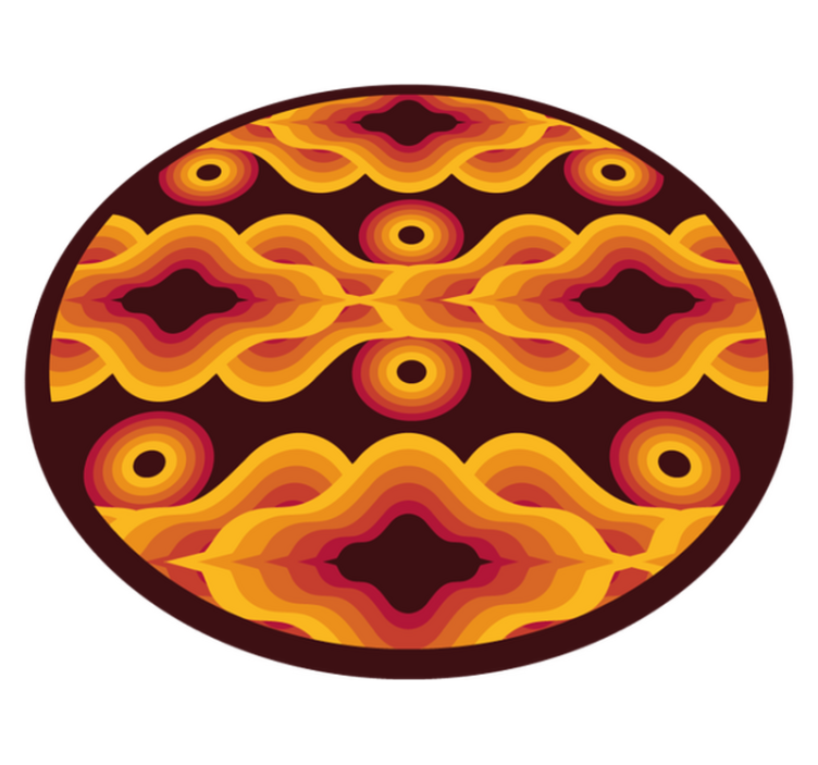 Vinil podovi mozaik vintage spiralni motiv - TenStickers