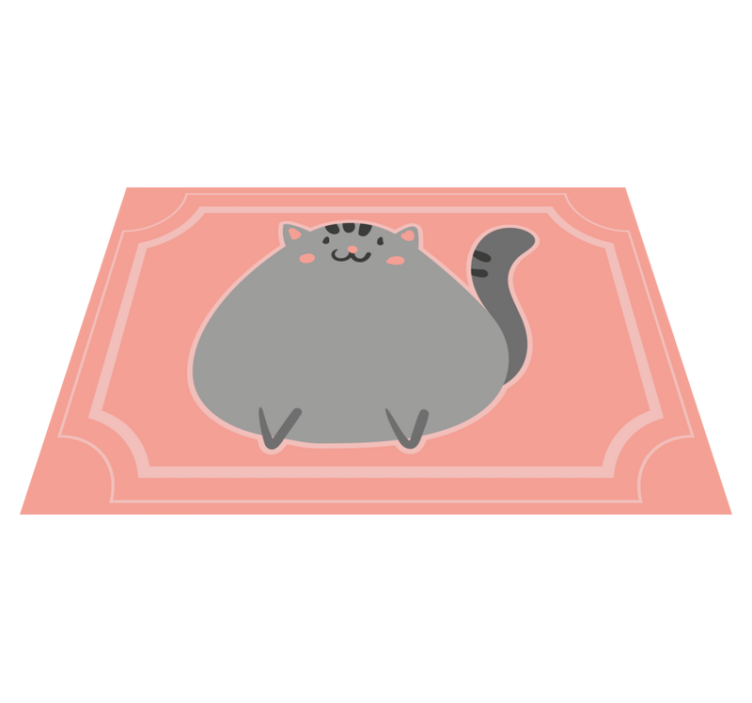 Drugi vinil podovi preslatka mačja umjetnička djela - TenStickers