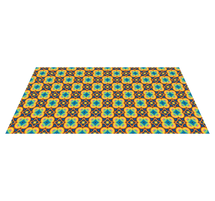 Vinil podovi dnevna soba živahna cvjetna ilustracija - TenStickers