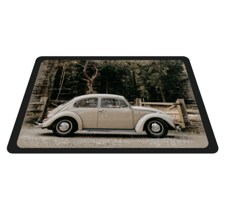 Vw beetle vintage vinil prostirka - TenStickers